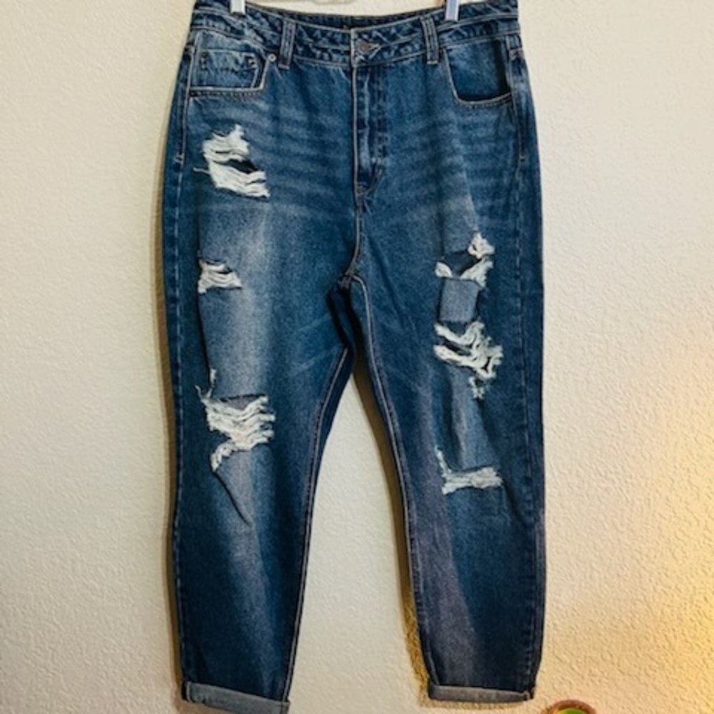 High Rise boyfriend Jeans Size 13